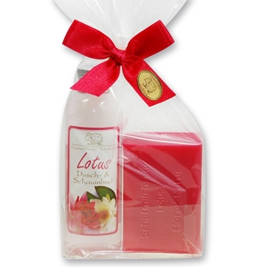 Care set 2 pieces in a cellophane bag, Lotus 