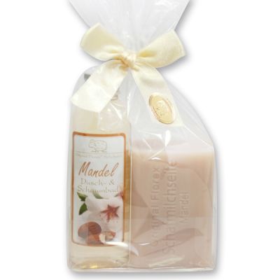 Care set 2 pieces in a cellophane bag, Almond 