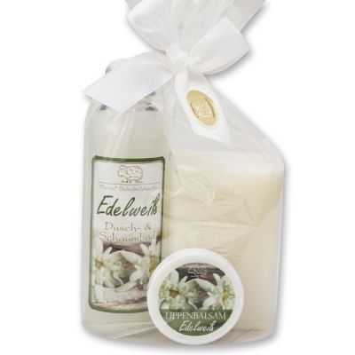 Care set 3 pieces in a cellophane bag, Edelweiss 