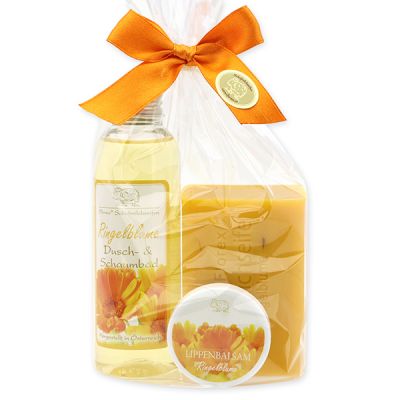 Care set 3 pieces in a cellophane bag, Marigold 