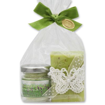 Bath set 2 pieces in a cellophane bag, Verbena 