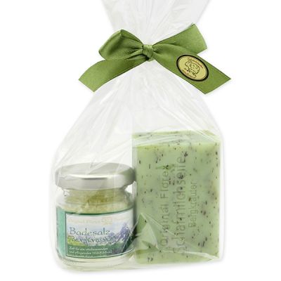 Bath set 2 pieces in a cellophane bag, Herbs 