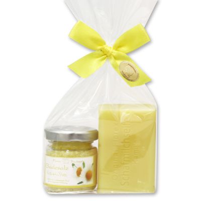 Bath set 2 pieces in a cellophane bag, Chamomile 