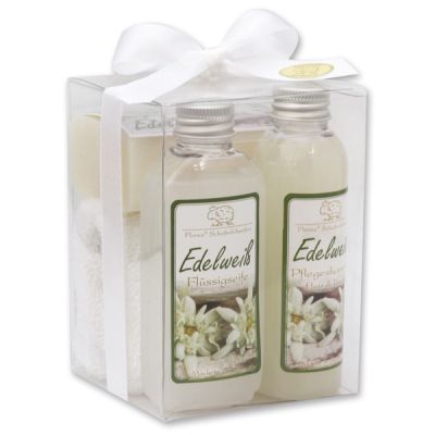 Transparent box set 4 pieces, Edelweiss 