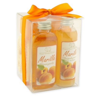 Transparent box set 4 pieces, Apricot 