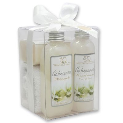 Klarsichtbox Set, Schneerose 