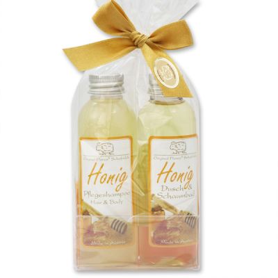 Care set 2 pieces in a cellophane bag, Honey 