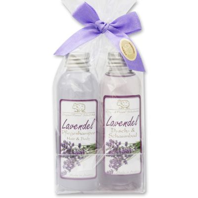 Care set 2 pieces in a cellophane bag, Lavender 