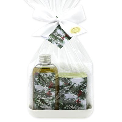Care set 4 pieces in a cellophane "Schöner Wintertraum", Verbena 