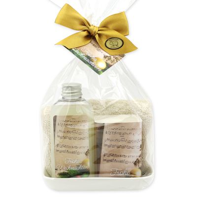 Care set 4 pieces in a cellophane "Frohe Weihnachten", Classic 