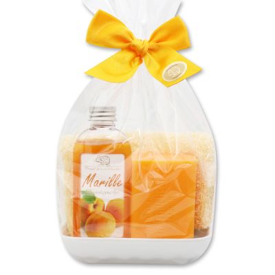 Care set 4 pieces in a cellophane bag, Apricot 