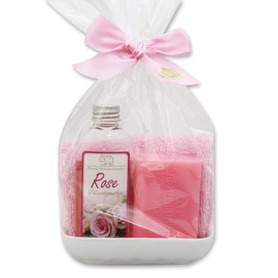 Care set 4 pieces in a cellophane bag, Rose Diana 