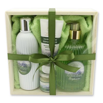 Wooden box set 6 pieces, Mountain herbs 