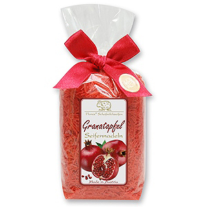 Schafmilchseife Seifennadeln in Cello 100g, Granatapfel 