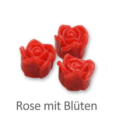 Schafmilchseife Rose Florex mini 7g, Rose mit Blüten 