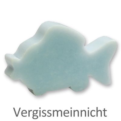 Schafmilchseife Fisch flach 54g, Vergissmeinnicht 