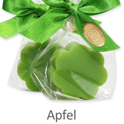 Sheep milk soap flower 20g in a cellophane, Apple 