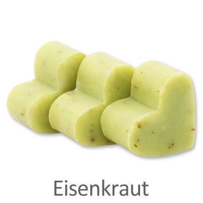 Schafmilchseife Herz mini 8g, Eisenkraut 