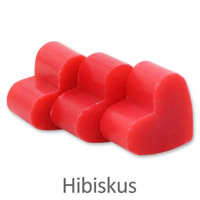 Sheep milk soap heart mini 8g, Hibiscus 