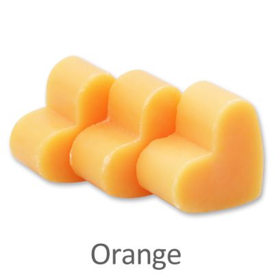 Sheep milk soap heart mini 8g, Orange 