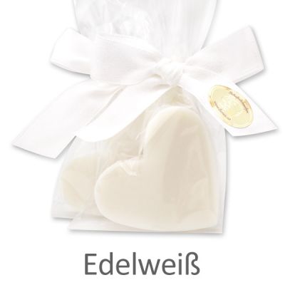 Sheep milk soap heart midi 23g in a cellophane, Edelweiss 
