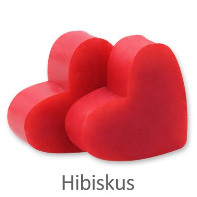 Sheep milk soap heart midi 23g, Hibiscus 