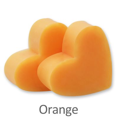 Schafmilchseife Herz mittel 23g, Orange 