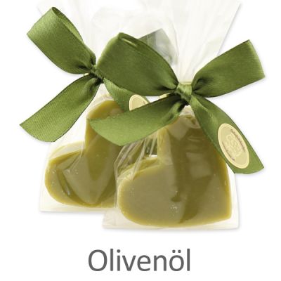 Sheep milk soap heart midi 23g in a cellophane, Olive oil 