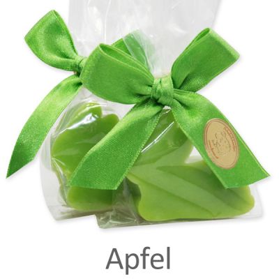 Schafmilchseife Hase mini flach 20g in Cello, Apfel 