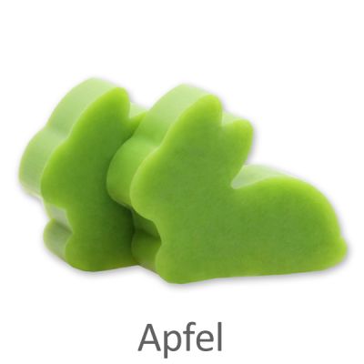 Schafmilchseife Hase mini flach 20g, Apfel 