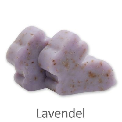 Schafmilchseife Hase mini flach 20g, Lavendel 