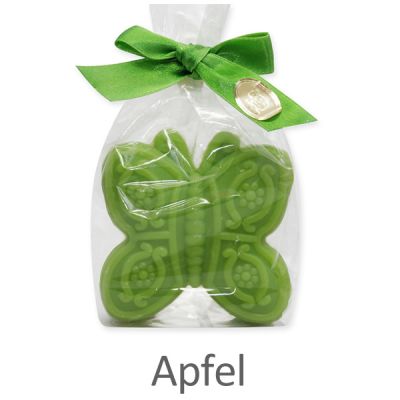 Sheep milk soap butterfly 60g in a cellophane, Apple 