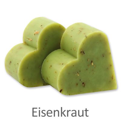 Schafmilchseife Herz midi plus 65g, Eisenkraut 