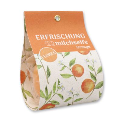 Sheep milk soap 140g in a bag "Erfrischung", Orange 