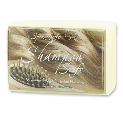 Shampooseife eckig mit Schafmilch 100g, modern verpackt 