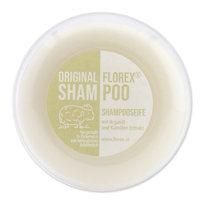 Shampoo soap round with sheep milk in a box 100g with label 