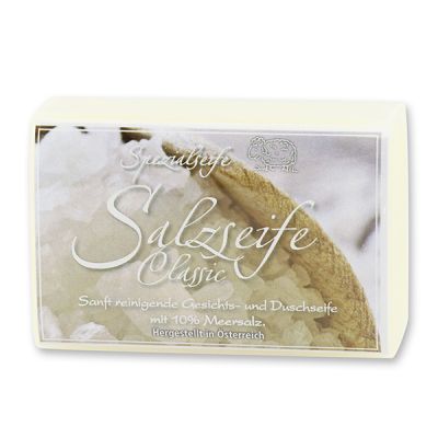 Salt soap square with sheep milk 100g 