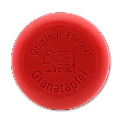 Sheep milk soap round 100g, Pomegranate 