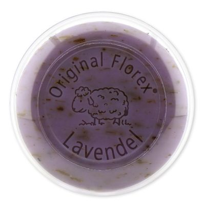 Sheep milk soap round 100g in a box, Lavender 