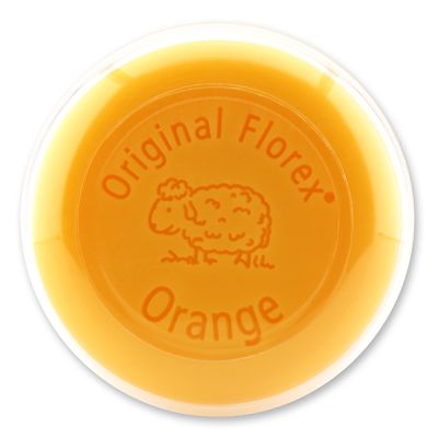 Schafmilchseife rund 100g in der Dose, Orange 
