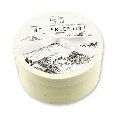 Sheep milk soap 100g in a box "Bergerlebnis", Christmas rose white 