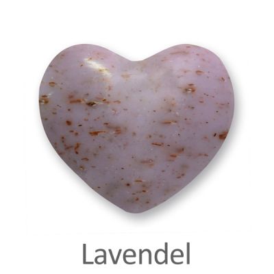 Schafmilchseife Herz mollig 30g, Lavendel 