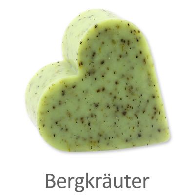 Schafmilchseife Herz groß 85g, Bergkräuter 