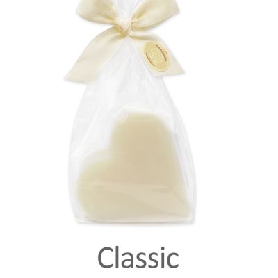 Sheep milk soap heart 85g in a cellophane, Classic 