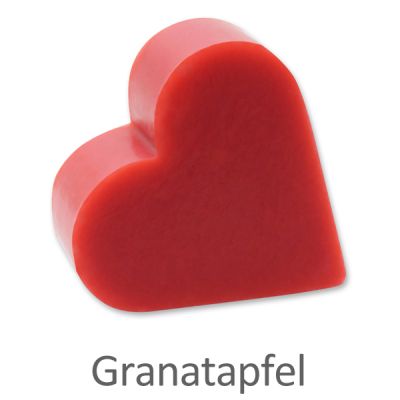 Schafmilchseife Herz groß 85g, Granatapfel 