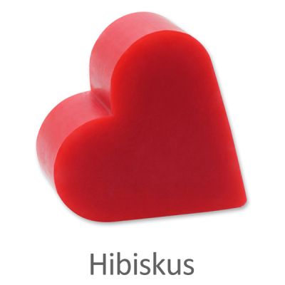 Sheep milk soap heart 85g, Hibiscus 