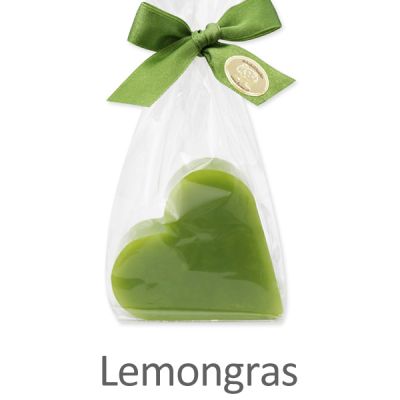 Sheep milk soap heart 85g in a cellophane, Lemongrass 