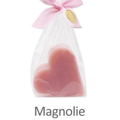 Schafmilchseife Herz groß 85g in Cello, Magnolie 