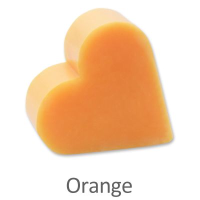 Schafmilchseife Herz groß 85g, Orange 