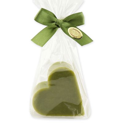 Sheep milk soap heart 85g in a cellophane bag, Olive oil 
